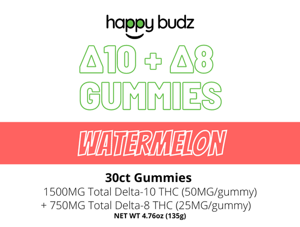 D10 + D8 Watermelon Gummies